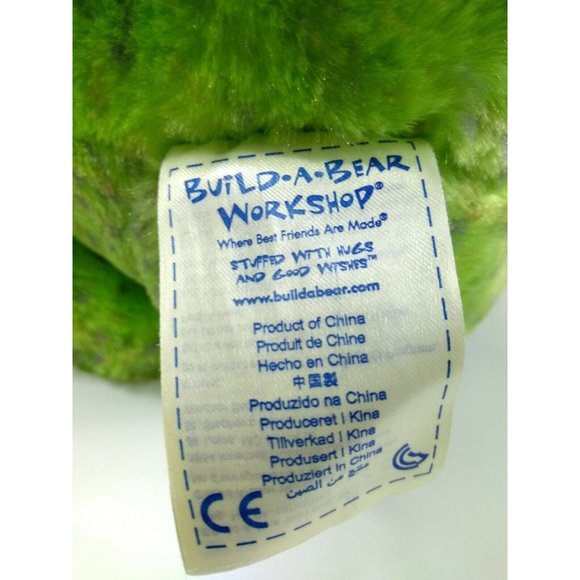 Build A Bear Dinosaur 16" Plush Green Build A Dino BAB BABW Stuffed Animal Toy - Picture 9 of 11